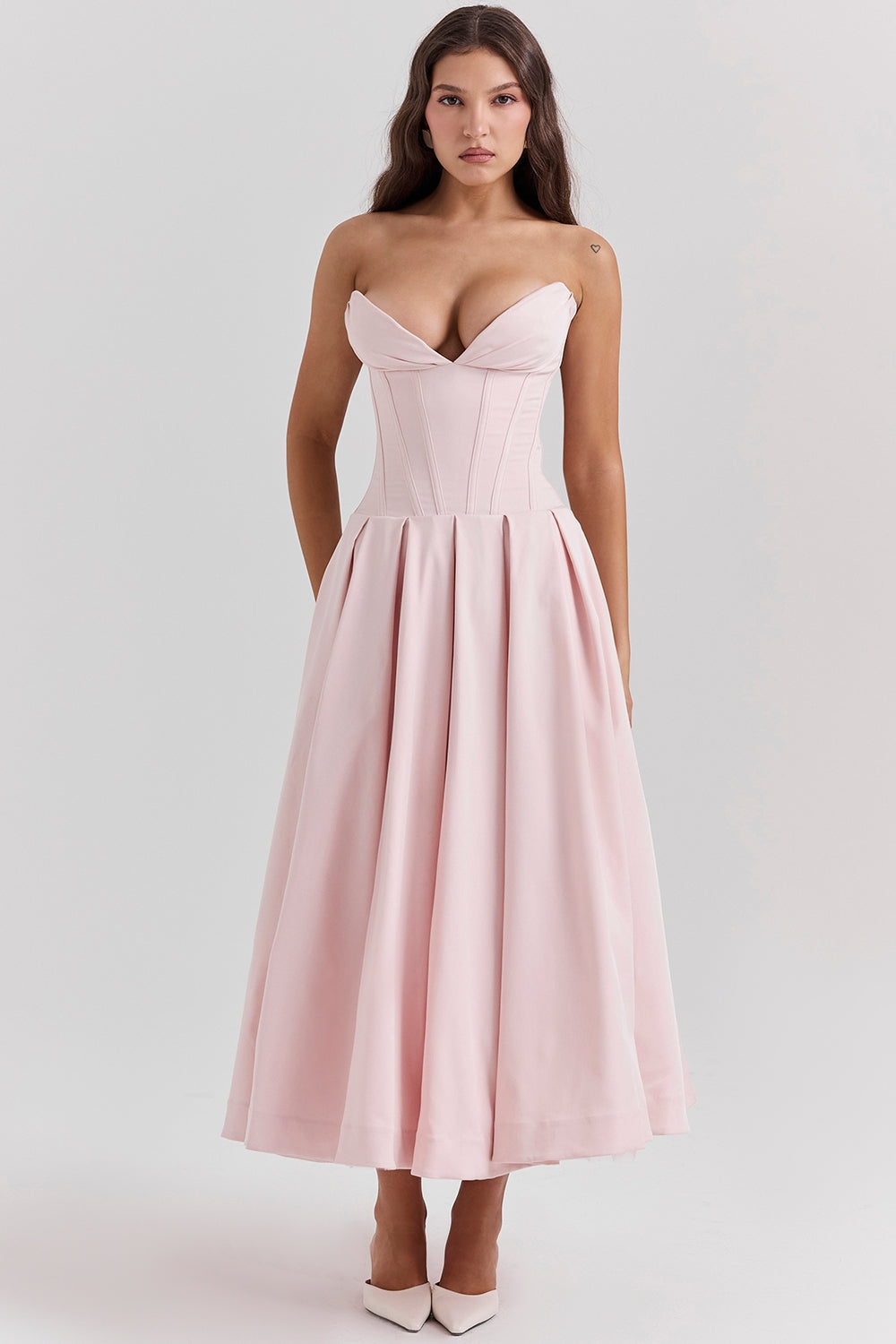 Lady | Sunshine Strapless Tulle Midi Dress